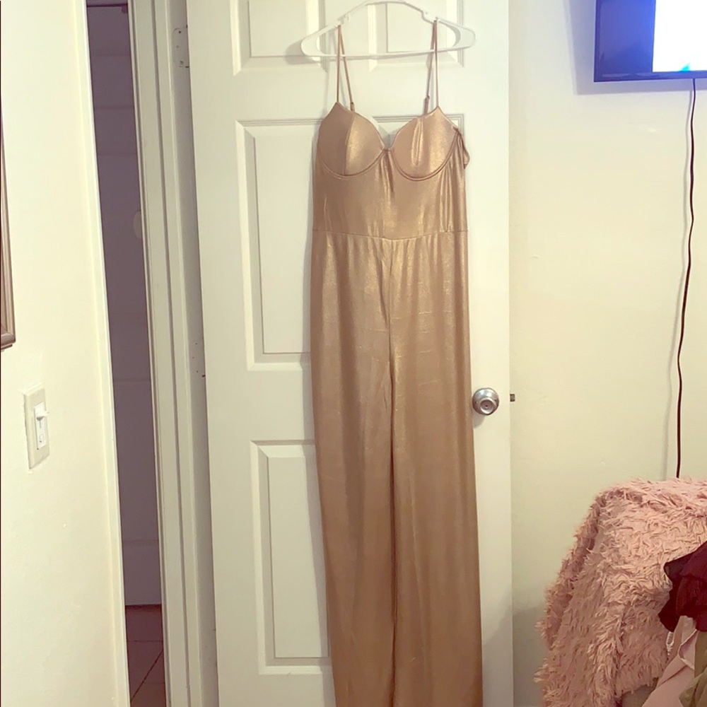 Plus size Rose Gold Jumpsuit